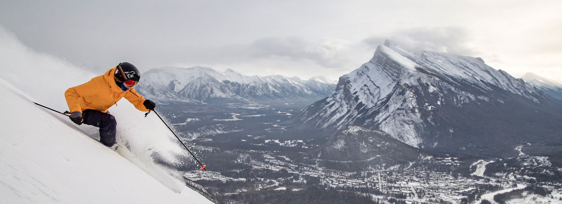 Mt Norquay Skiing Banff National Park Dan Evans